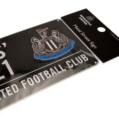 Newcastle United Colour Street Sign