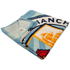 Manchester City Stripe Towel