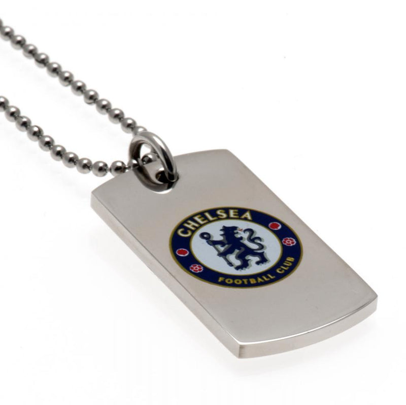 Chelsea FC Dog Tag & Chain (Colour Crest)