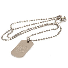 Rangers Engraved Dog Tag & Chain