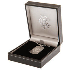 Rangers Engraved Dog Tag & Chain