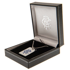 Rangers Enamel Dog Tag & Chain