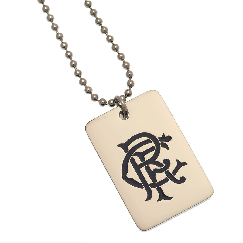 Rangers Enamel Dog Tag & Chain