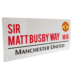 Manchester United Sir Matt Busby Way Street Sign