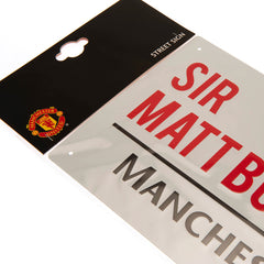 Manchester United Sir Matt Busby Way Street Sign