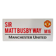 Manchester United Sir Matt Busby Way Street Sign