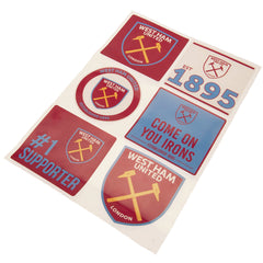 West Ham United Car Decal Set (Pack of 6)