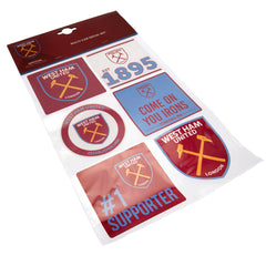 West Ham United Car Decal Set (Pack of 6)