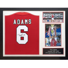 Adams Retro Signed Arsenal Shirt (Framed)