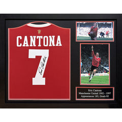 Cantona Signed Manchester United Shirt (Framed)