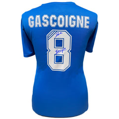 Gascoigne Signed Rangers Shirt