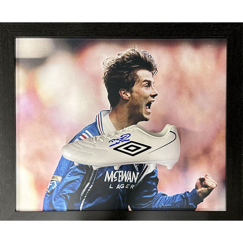 Laudrup Signed Rangers Boot (Framed)