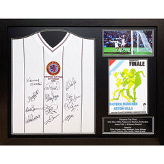  1982 European Cup Final Signed Aston Villa Shirt (Framed)