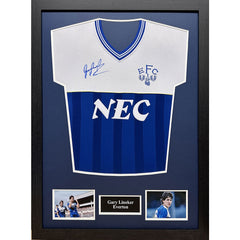 Lineker Signed Everton Shirt (Framed)