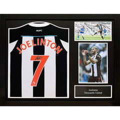 Joelinton Signed Newcastle Shirt (Framed)