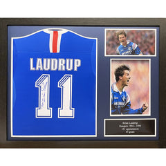 Laudrup Signed Rangers Shirt (Framed)