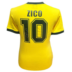 Zico Signed Brasil Shirt