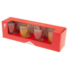 Liverpool FC Shot Glass Set (Pack of 4)