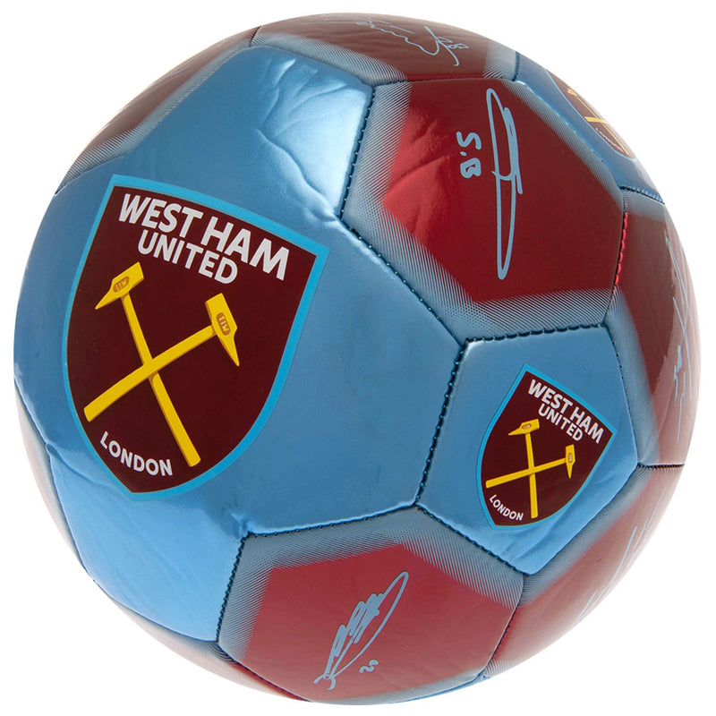 West Ham United Signature Football - 26 Panel - Size 5