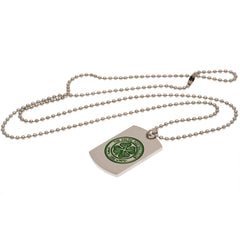 Celtic Enamel Dog Tag & Chain