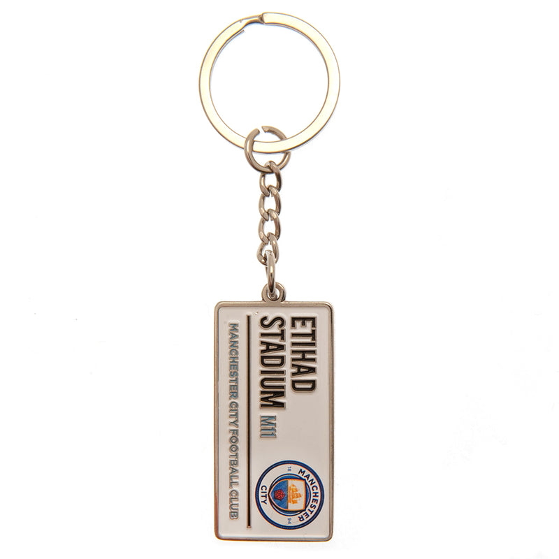 Manchester City Street Sign Keyring