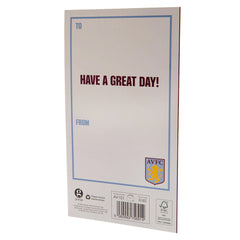 Aston Villa Birthday Card