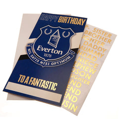 Everton Personalised Birthday Card