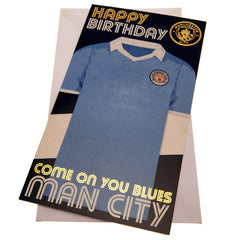 Manchester City Birthday Card - Retro Shirt