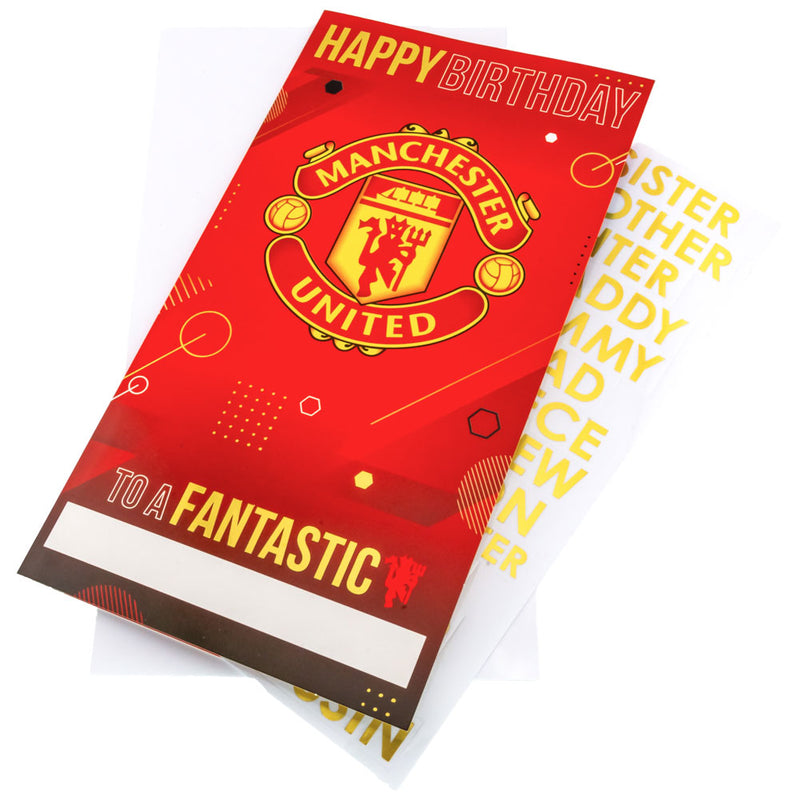 Manchester United Personalised Birthday Card