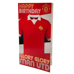 Manchester United Birthday Card - Retro Shirt