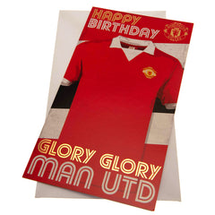 Manchester United Birthday Card - Retro Shirt