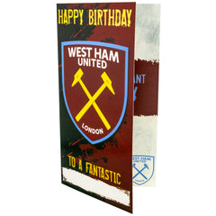 West Ham United Personalised Birthday Card