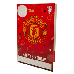 Manchester United Birthday Card With Stickers