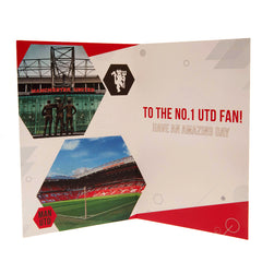 Manchester United Birthday Card With Stickers