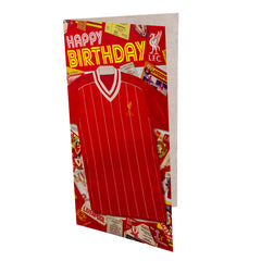 Liverpool FC Birthday Card - Retro Shirt