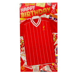 Liverpool FC Birthday Card - Retro Shirt