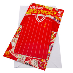 Liverpool FC Birthday Card - Retro Shirt