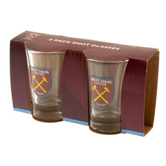 West Ham United Shot Glass Set (Pack of 2)