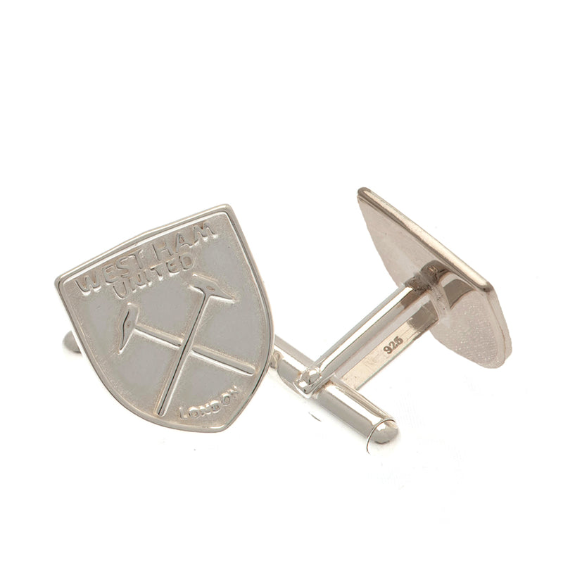 West Ham United Sterling Silver Crest Cufflinks