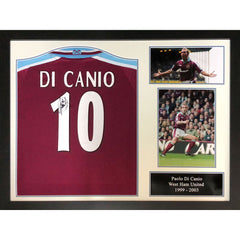 Di Canio Signed West Ham Shirt (Framed)