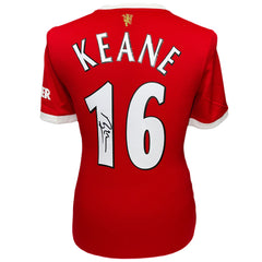 Keane Signed Manchester United Shirt