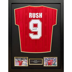 Rush Signed Liverpool Shirt (Framed)