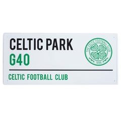 Celtic White Street Sign