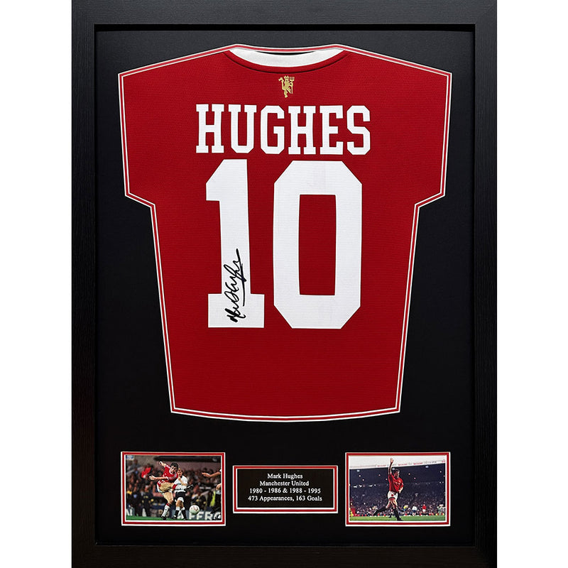 Hughes Signed Manchester United Shirt (Framed)