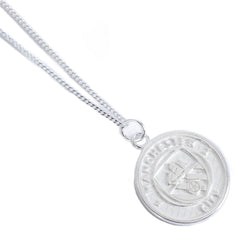 Manchester City Sterling Silver Pendant & Chain