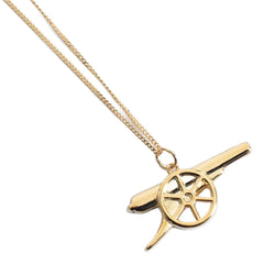 Arsenal 18ct Gold Plated Cannon Pendant & Chain