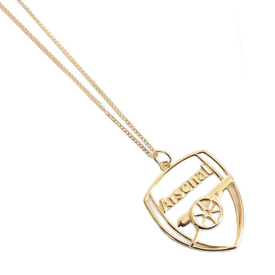 Arsenal 18ct Gold Plated Pendant & Chain