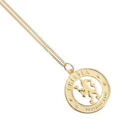 Chelsea FC 18ct Gold Plated Pendant & Chain