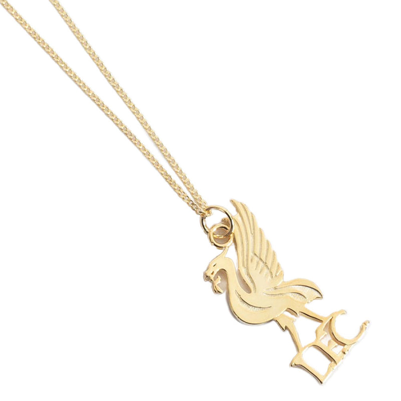 Liverpool FC 18ct Gold Plated Liverbird Pendant & Chain