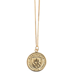 Manchester City 18ct Gold Plated Pendant & Chain